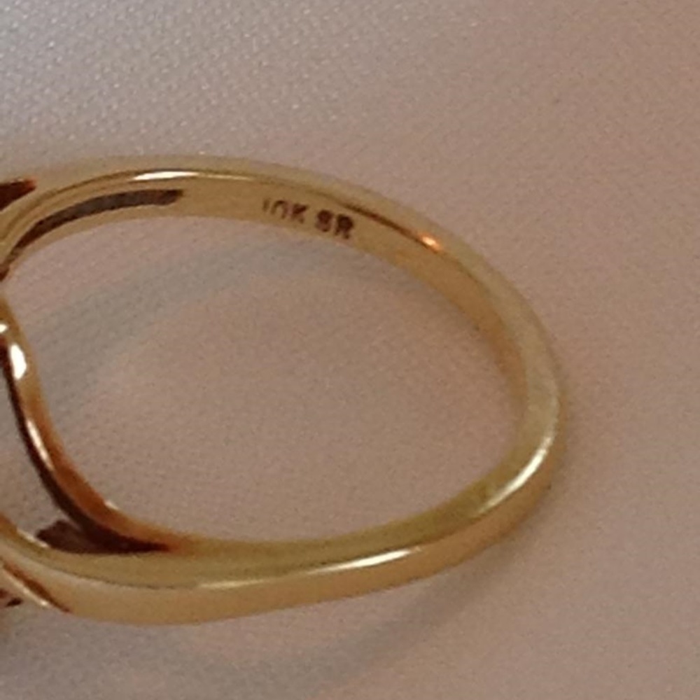 💲SALE💲Genuine Cultured Freshwater White 6mm Pearl Diamond Accent 10K Ring - Picture 5 of 8